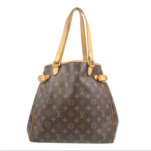 AUTH LOUIS VUITTON BATIGNOLLES VERTICAL HAND TOTE BAG MONOGRAM VINTAGE SHOULDER - Picture 1 of 9